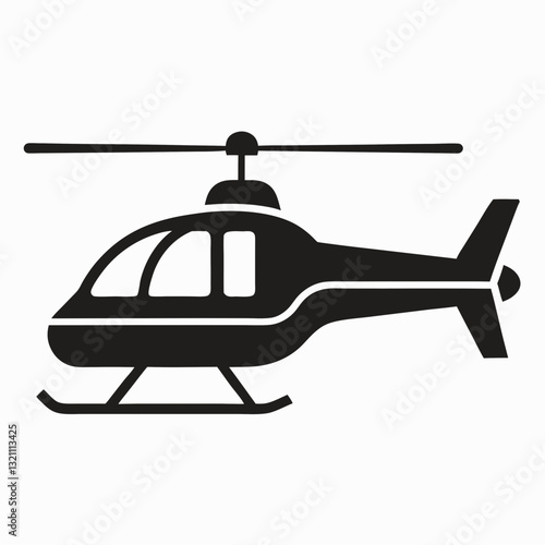 helicopter icon vector illustration