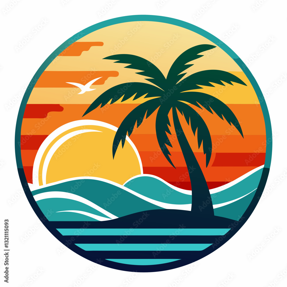 Obraz premium palm tree on the beach