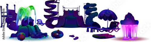 Aqua Park at Night