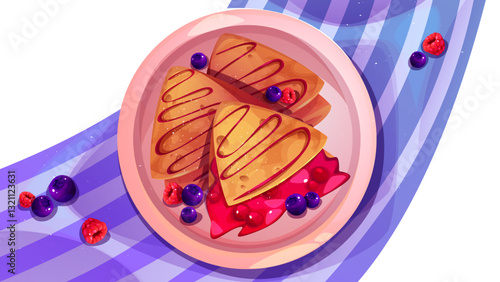 Crepe Pancake Breakfast