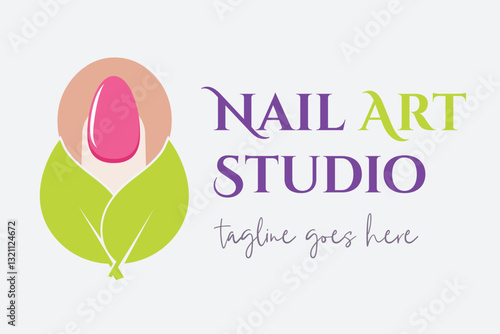 Nail Art Studio Logo Template