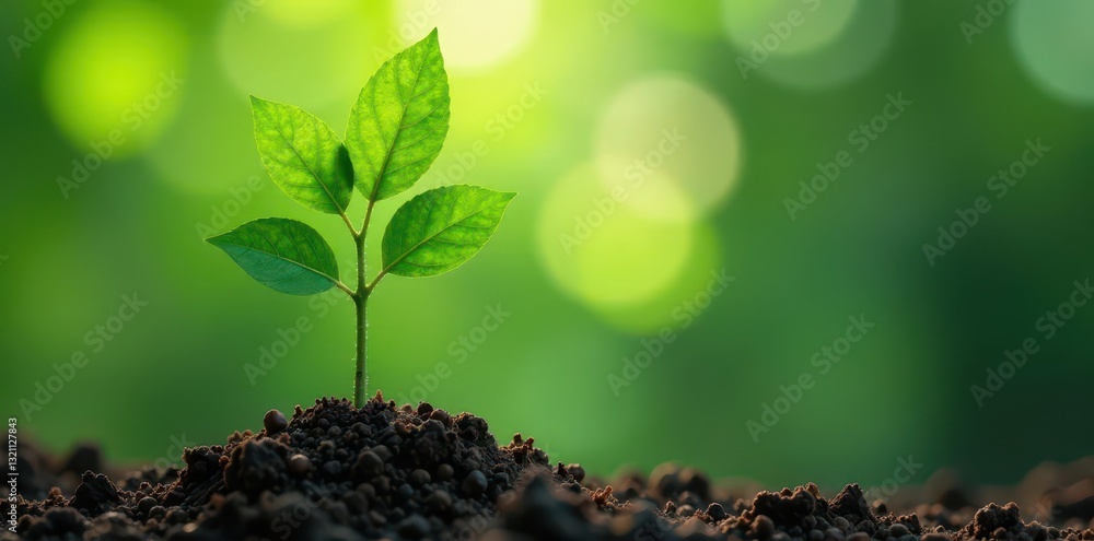 Close-up of a thriving young tree, symbolizing sustainable business practices , company, environment Close-up of a thriving young tree, symbolizing sustainable business practices , company, environment