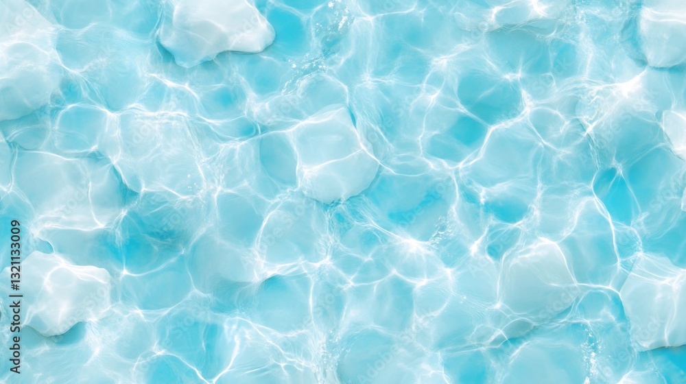 Obraz premium Shimmering turquoise water surface texture