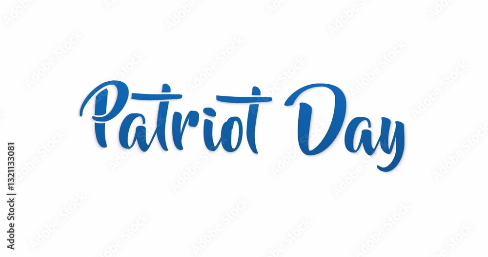 Patriot Day handwritten text animation with alpha channel. Calligraphy handwriting script style with smooth motion. Great for memorial events, patriotic tributes, and historical remembrances Patriot Day handwritten text animation with alpha channel. Calligraphy handwriting script style with smooth motion. Great for memorial events, patriotic tributes, and historical remembrances
