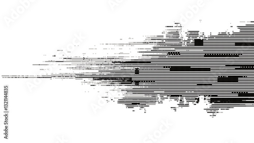Abstract glitch effect background. digital art. pixel glitch texture. digital distortion and noise effect. Data visualization concept. banner or poster. Vector Illustration.