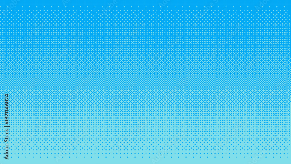 Pixel art light blue sky background with a halftone pattern. 2D game art. dithering 8 bit retro video game style. simple vector illustration. minimalistic design. no blur. Pixel art light blue sky background with a halftone pattern. 2D game art. dithering 8 bit retro video game style. simple vector illustration. minimalistic design. no blur.