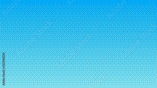 Pixel art light blue sky background with a halftone pattern. 2D game art. dithering 8 bit retro video game style. simple vector illustration. minimalistic design. no blur. 