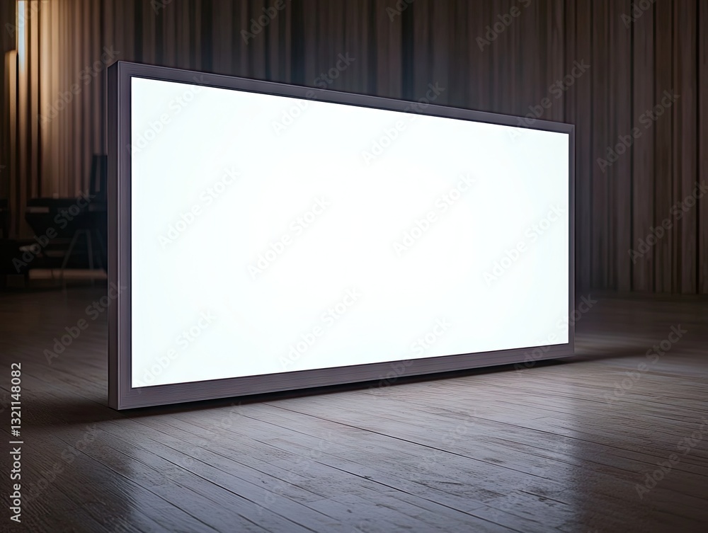 Large Blank Display in Modern Interior Large Blank Display in Modern Interior