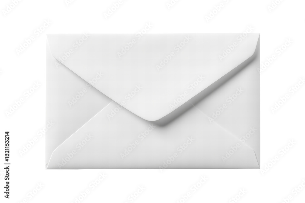 Blank white empty envelope close up isolated on transparent PNG background. Blank white empty envelope close up isolated on transparent PNG background.