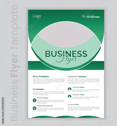 Corporate Business Flyer And Leaflet Design template