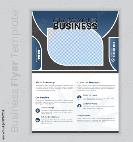 Corporate Business Flyer And Leaflet Design template