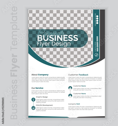 Corporate Business Flyer And Leaflet Design template