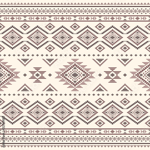Southwest Aztec geometric Native American Mexican Navajo tribal ethnic boho indian texture ornament seamless pattern fabric colorful design vector for woven textile printing blanket rug carpet fashion