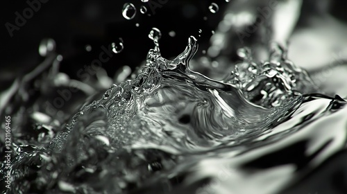 Wallpaper Mural Liquid Abstract: Water Splash Macro Photography Torontodigital.ca