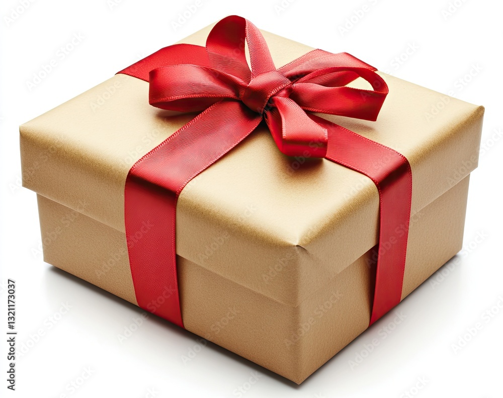 Obraz premium Gift Box with Red Ribbon (1)