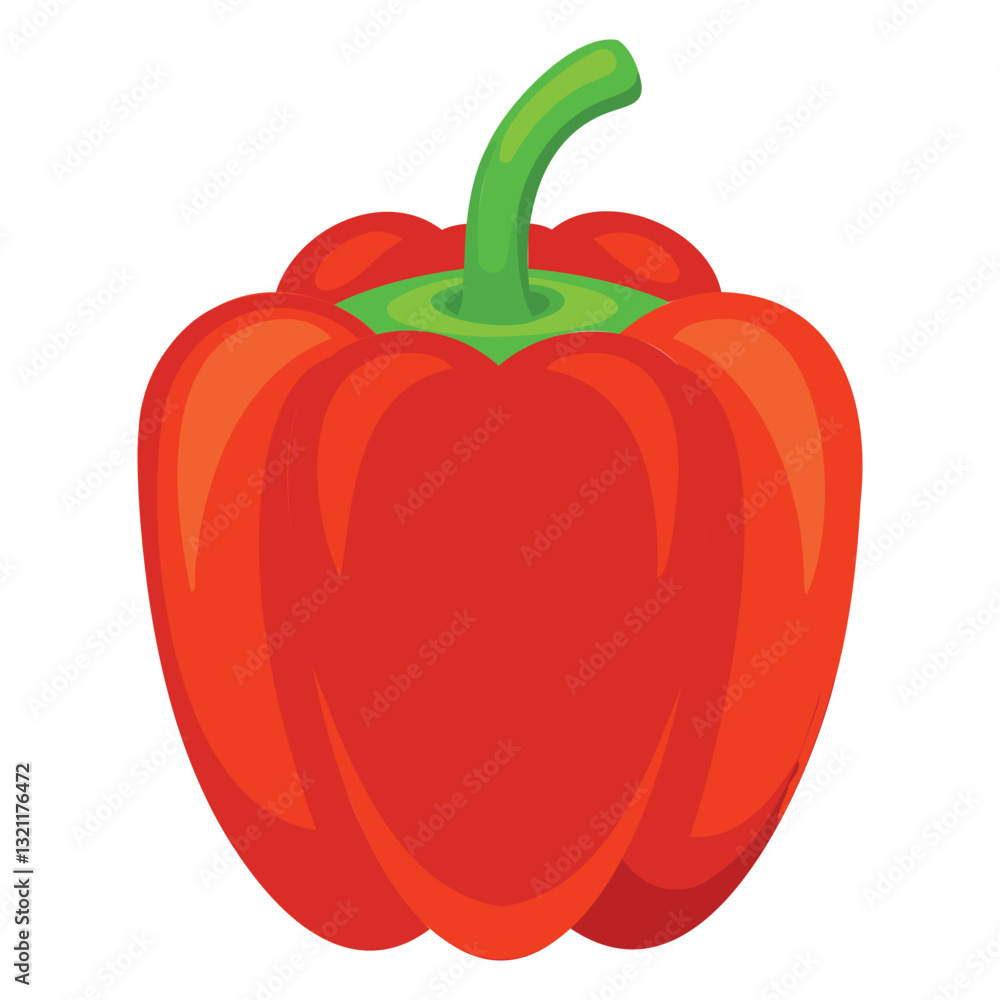 Vibrant Bell Pepper Vector Design Vibrant Bell Pepper Vector Design