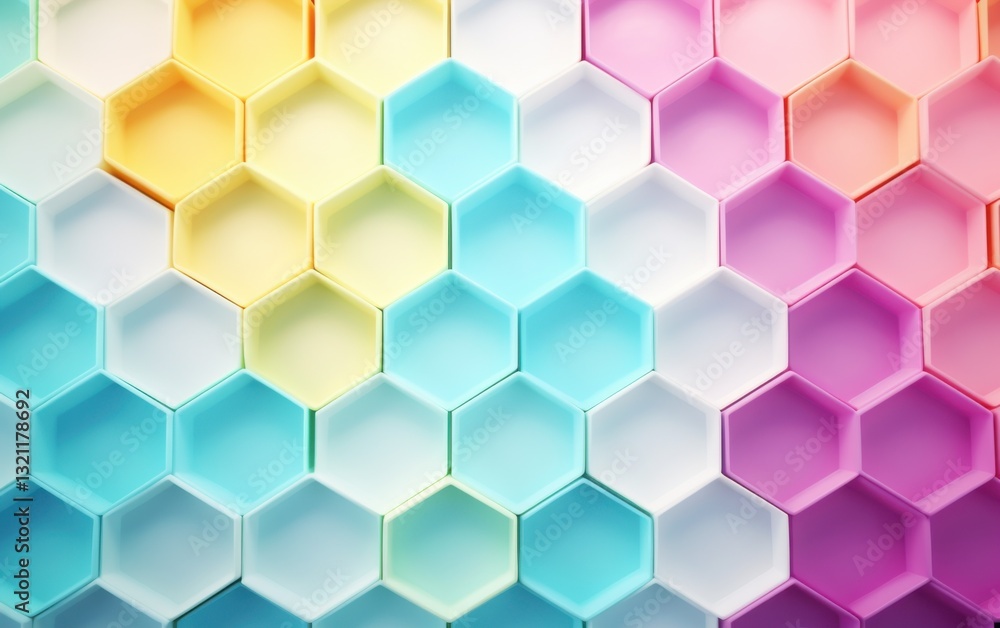 Colorful hexagonal patterns abstract art digital design creative space close-up vibrant visuals for modern aesthetics Colorful hexagonal patterns abstract art digital design creative space close-up vibrant visuals for modern aesthetics