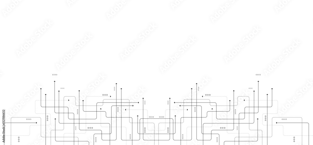 Obraz premium Digital technology background. Concept with technology line. Circuit board background technology