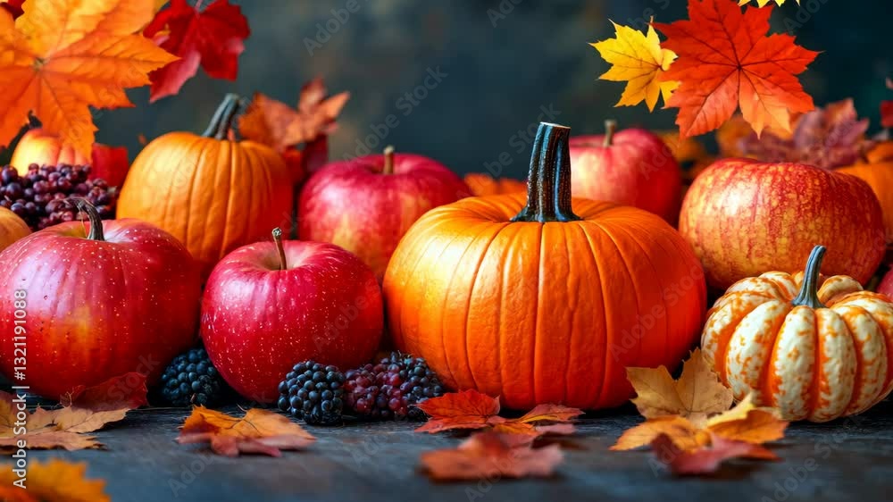 Thanksgiving Autumn Harvest Pumpkin Apple Background Fall Decor, Holiday Celebration, Food, Family Thanksgiving Autumn Harvest Pumpkin Apple Background Fall Decor, Holiday Celebration, Food, Family