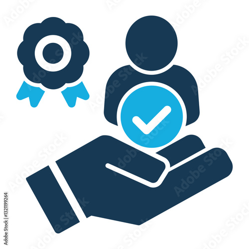 Trustworthiness Icon - Duo Tone Style - Business Value Themes