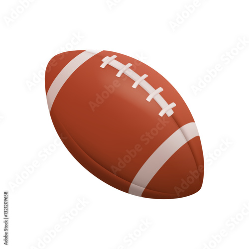 Soccer ball realistic 3d design style. Mockup of sport element isolated on white background, vector illustration. Sports and leisure activities, hobby and training, entertainment. Vector in flat style