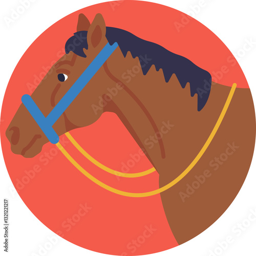 A horse, symbolizing the traditional companion of cowboys on cattle drives.