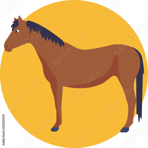 Western Stallion – A rugged and reliable horse, symbolizing the cowboy lifestyle and the spirit of the Wild West.