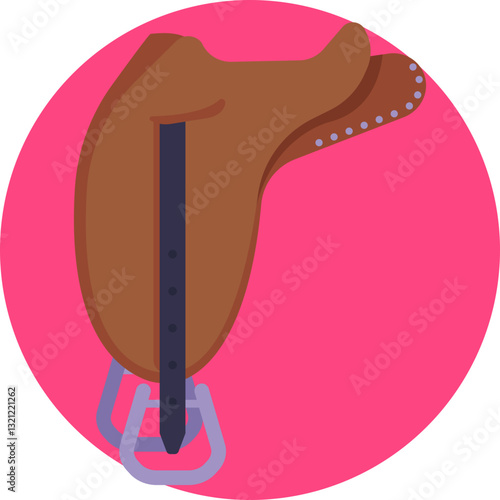 A key piece of cowboy gear, designed for horseback riding and stability.
