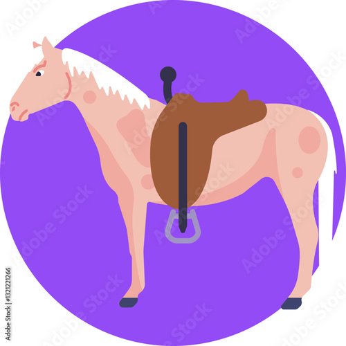 A horse, symbolizing the traditional companion of cowboys on cattle drives.