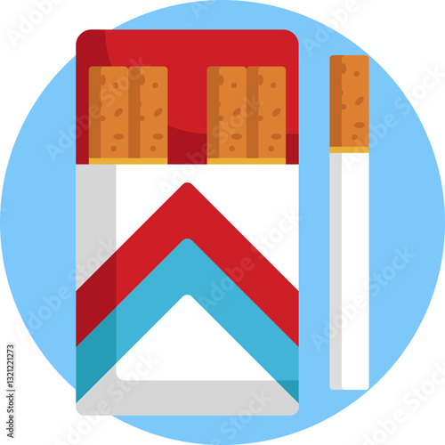 Classic Cigarettes – A pack of cigarettes with a few sticks visible, symbolizing the cowboy’s traditional smoking habit.