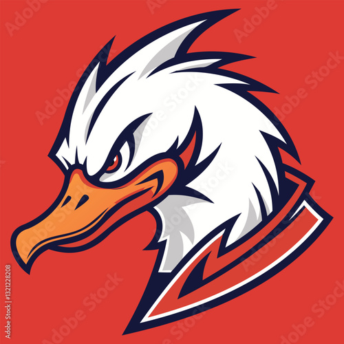 Wallpaper Mural Duck Head Mascot Logo Fierce and Modern Design Torontodigital.ca