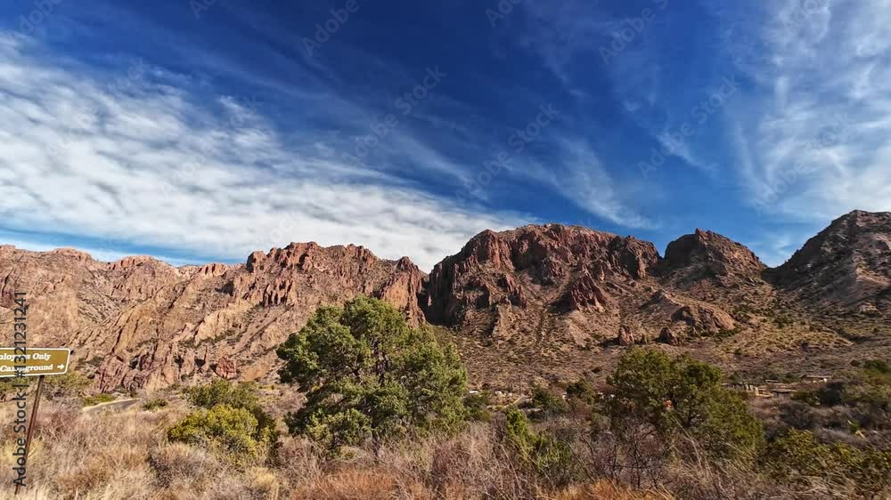 A scenic drive through the Chisos Basin of Big Bend National Park in the Chihuahuan desert of west Texas. A scenic drive through the Chisos Basin of Big Bend National Park in the Chihuahuan desert of west Texas.
