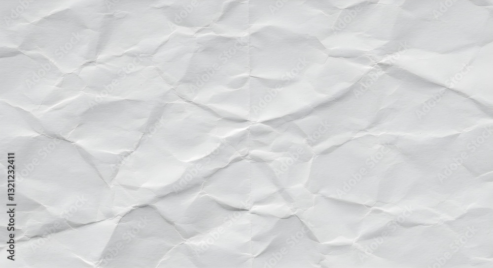 Obraz premium The texture of white paper is crumpled. Background for various purposes.