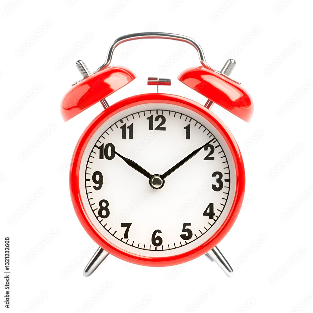 Classic Red Alarm Clock Time Management Punctuality Classic Red Alarm Clock Time Management Punctuality