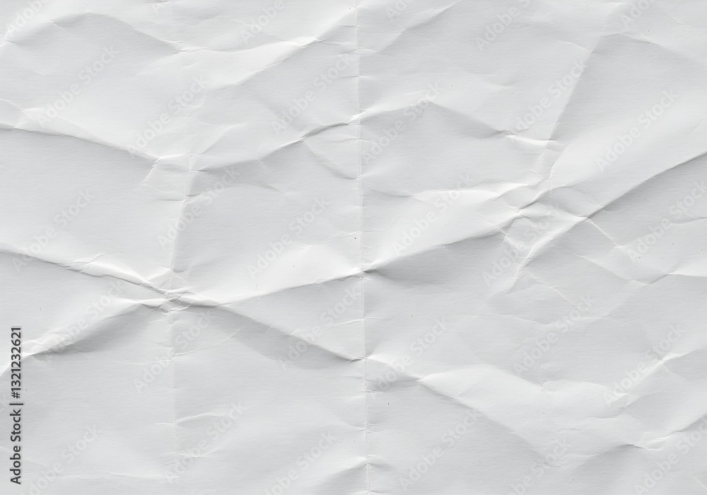 Obraz premium The texture of white paper is crumpled. Background for various purposes.