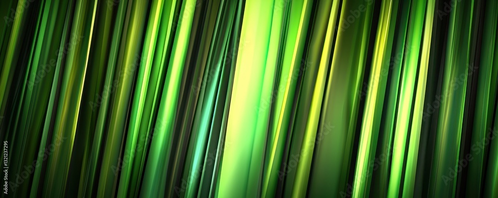 Abstract Green and Yellow Diagonal Lines Background Texture Modern Design Dynamic Stripes