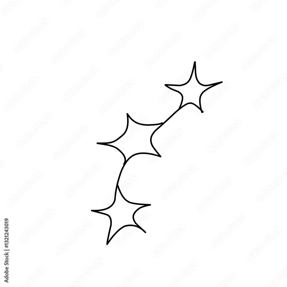 Stylized stars with orbit Stylized stars with orbit