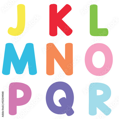 A cheerful alphabet icon with thick, smooth shapes and a pastel-inspired color scheme. Great for educational tools, playful branding, and modern UI designs.

