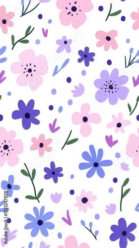 Beautiful hand-drawn camellias on a soft watercolor background creating a gentle and artistic floral display