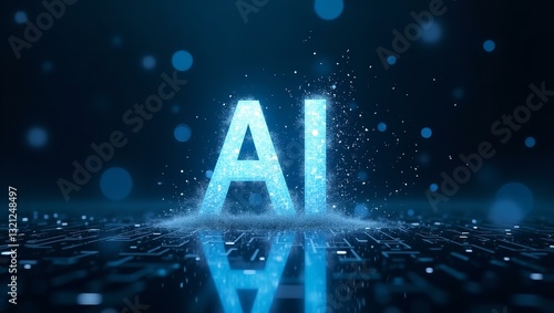 AI Innovation & Future Technology – Machine Learning, Data Processing, Digital Security, Smart Automation, Neural Networks | High Resolution 300 DPI image photo