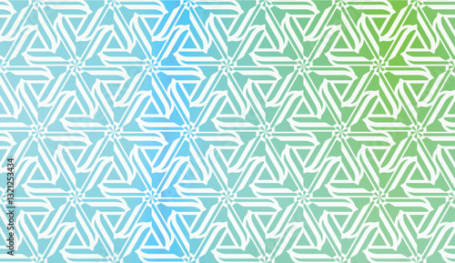 Pattern With Abstract Illusion Triangles. Gradient background. Vector Illustration. Design For Paper, Flyer, Presentation, Invitation Card