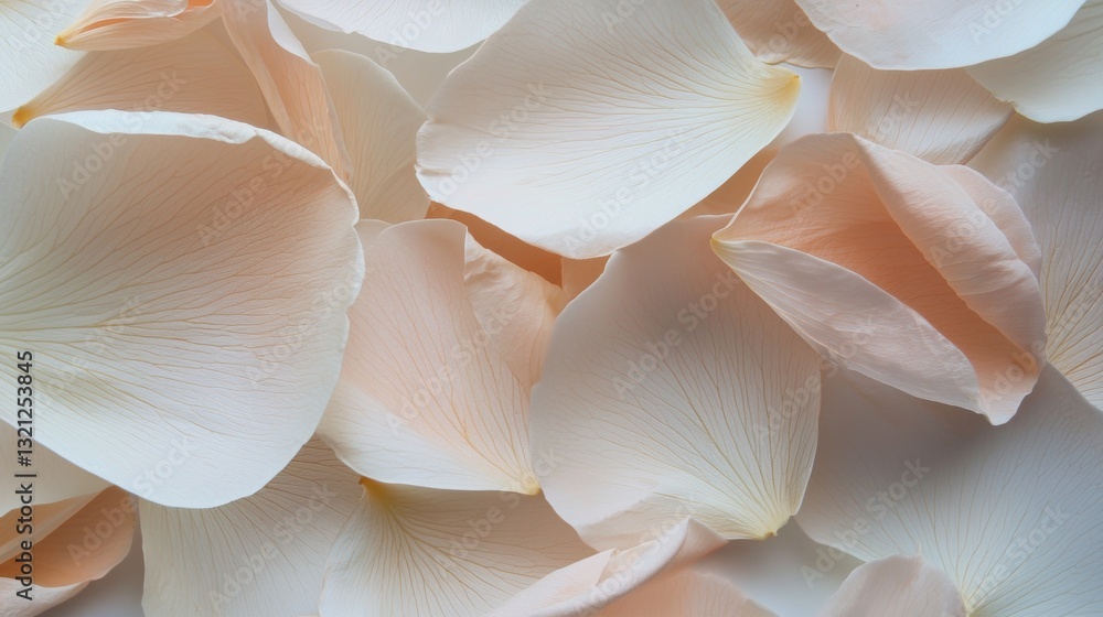 Close-up of a group of rose petals. the petals are arranged in a scattered manner, with some overlapping each other. the colors of the petals vary, with shades of pink, peach, and white. Close-up of a group of rose petals. the petals are arranged in a scattered manner, with some overlapping each other. the colors of the petals vary, with shades of pink, peach, and white.