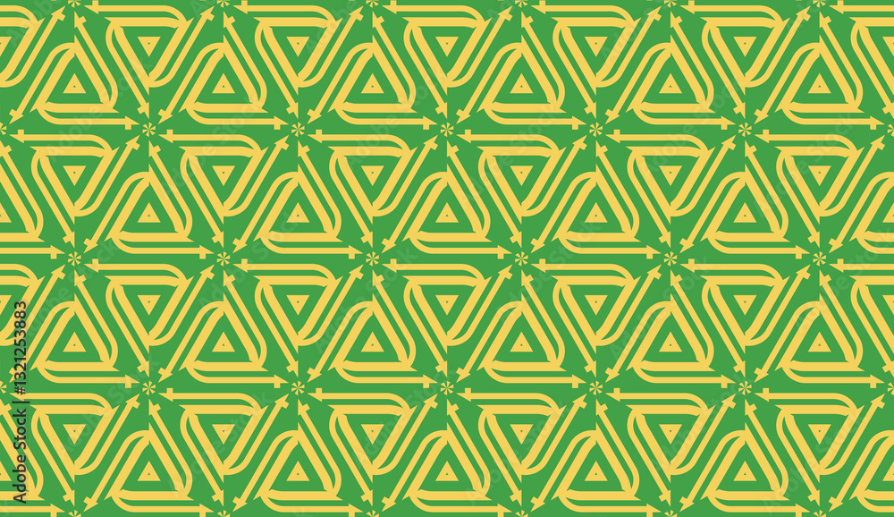 Vector illustration. For your business, presentation, fashion print. Pattern with abstract illusion triangles. Light green color. Vector illustration. For your business, presentation, fashion print. Pattern with abstract illusion triangles. Light green color.