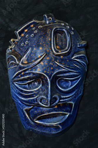 Maschera, ceramica, terra cotta, Toni Arch