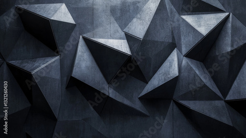 Wallpaper Mural A modern abstract background featuring a close-up of black geometric shapes Torontodigital.ca