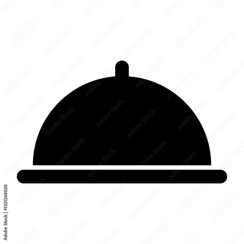 Food cover icon. Tableware vector icon Food cover icon. Tableware vector icon