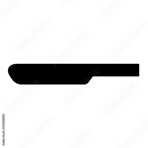 Bread knife icon. Tableware vector icon