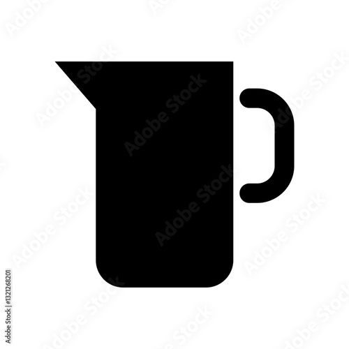 Water pot icon. Tableware vector icon