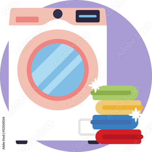 Washing Machine: A symbol representing a washing machine, commonly used for laundry tasks like washing clothes.