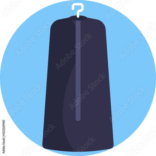 A protective bag used for storing and transporting suits to keep them wrinkle-free.